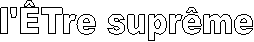 l'Tre suprme